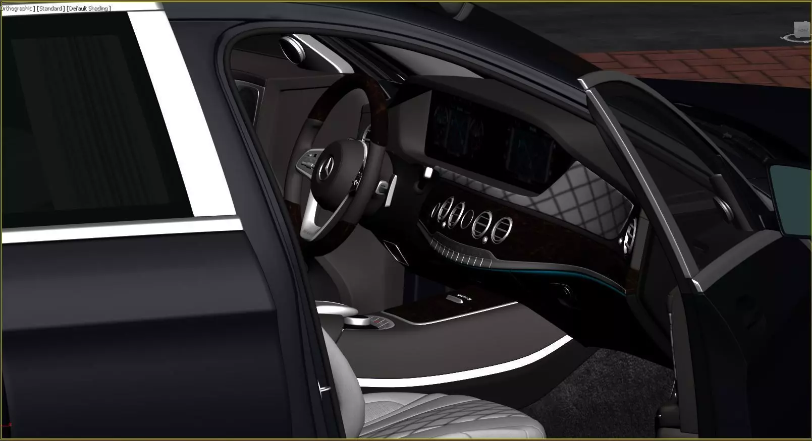 Mercedes Benz S650Pullman Maybach 3D print model_5