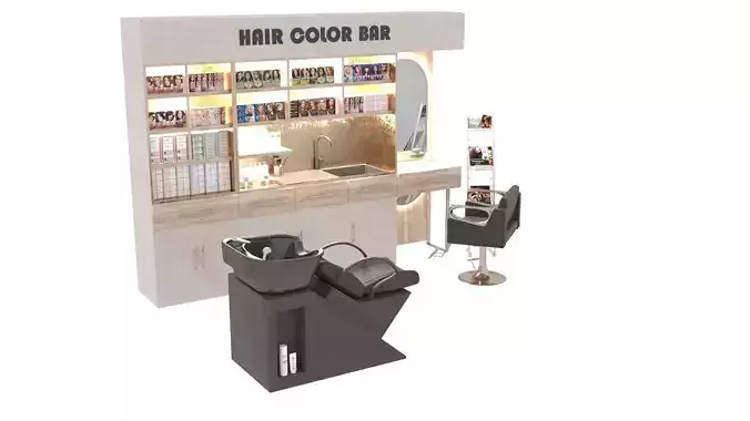 Hair Color bar-Hair Dye 3D model