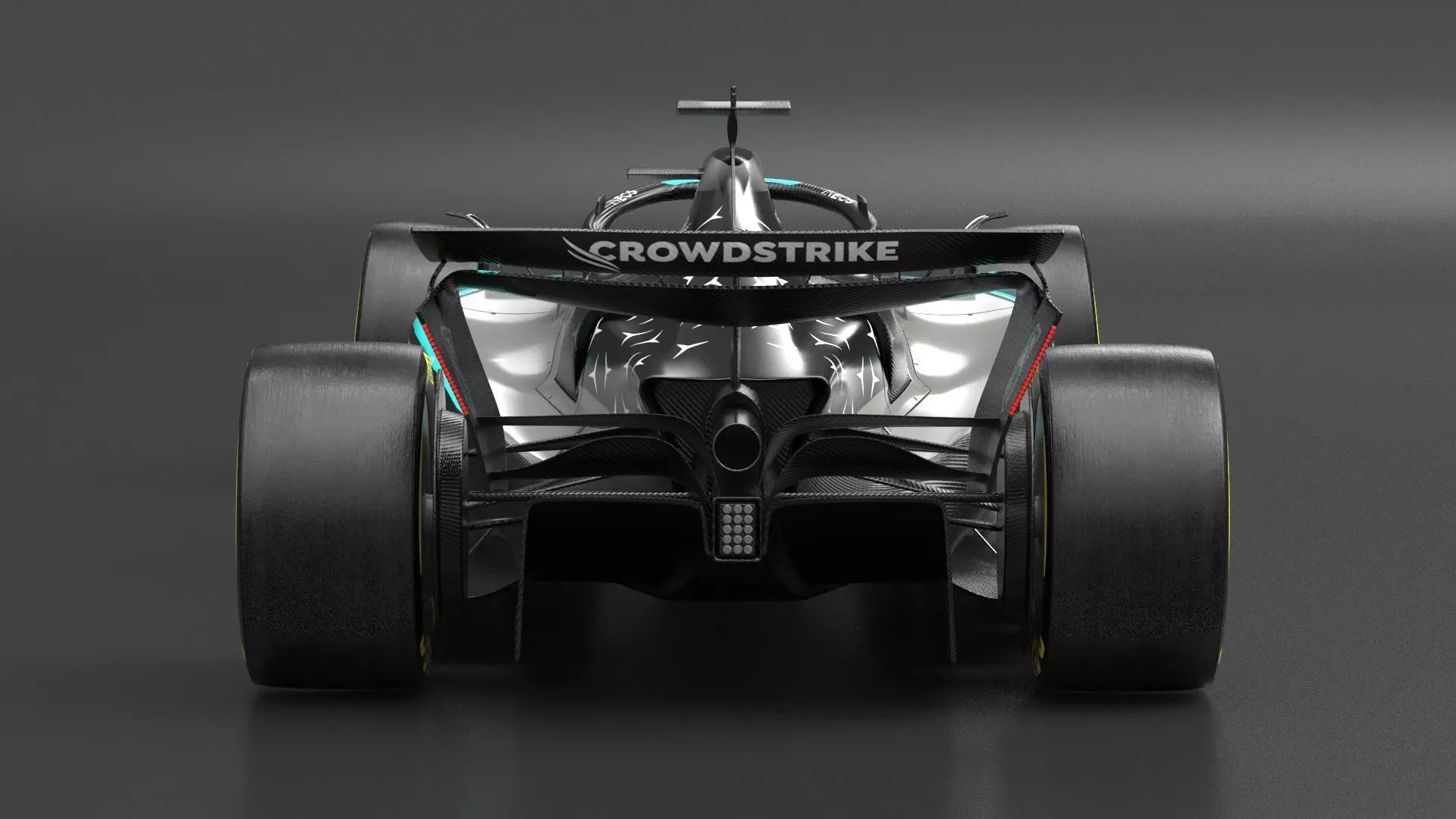 Mercedes F1 W16 2025 Formula 1 car PBR 3D model_5