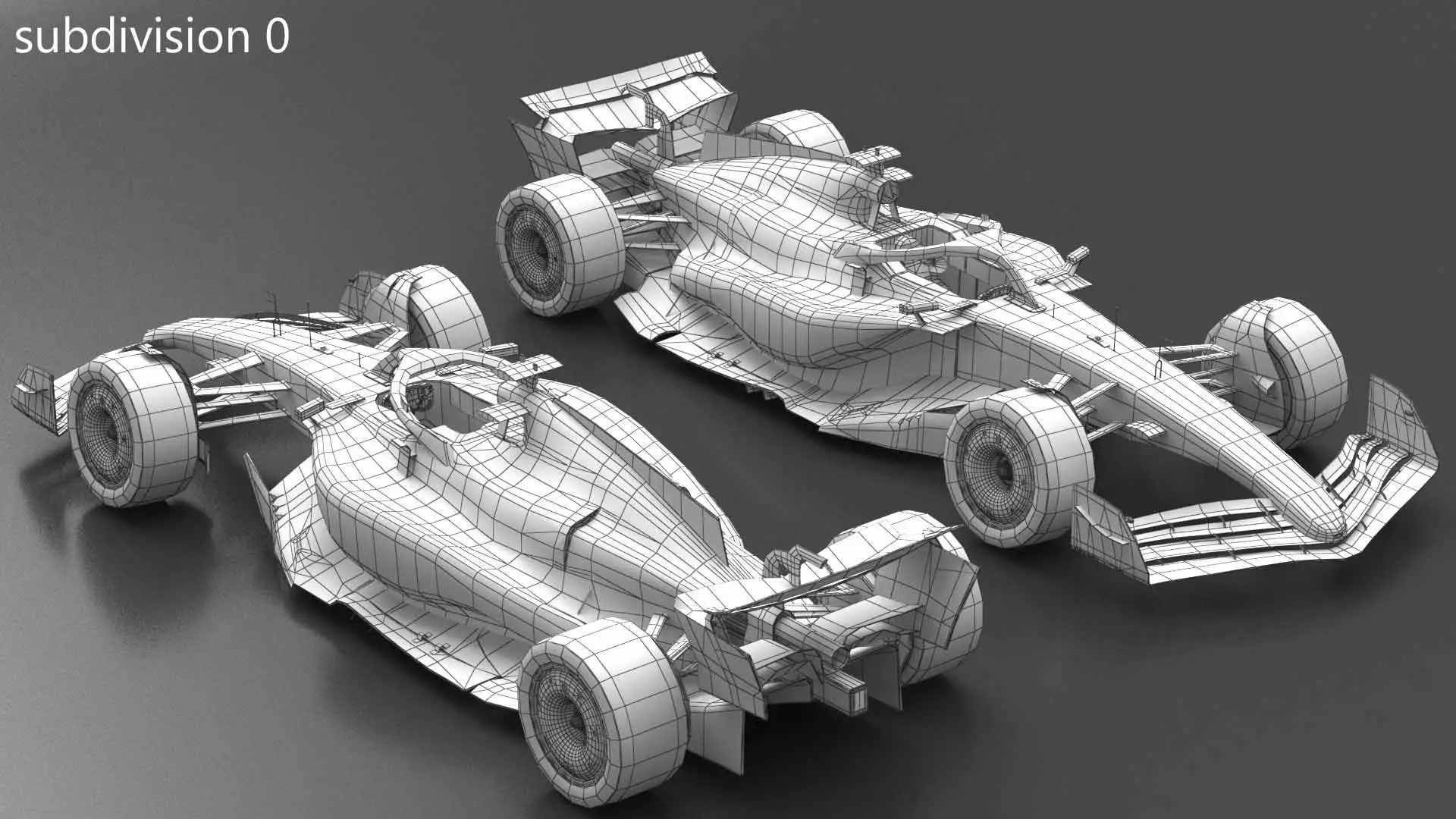 Mercedes F1 W16 2025 Formula 1 car PBR 3D model_17