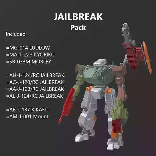 Raven JAILBREAK 30 Minutes Missions Armored Core 6 3D print model