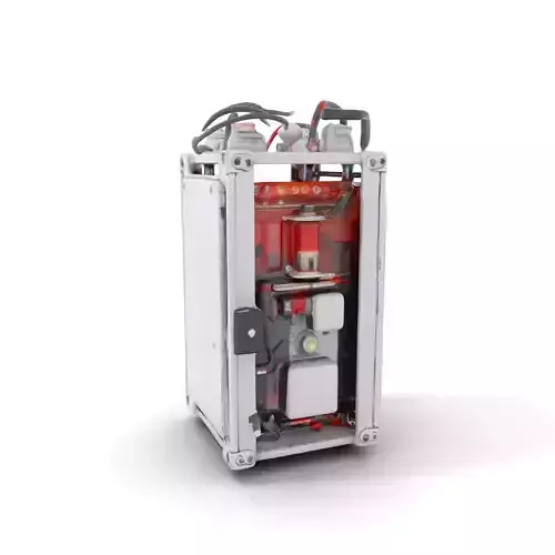 Industrial Control Unit model pack with detailed components Low-poly 3D model