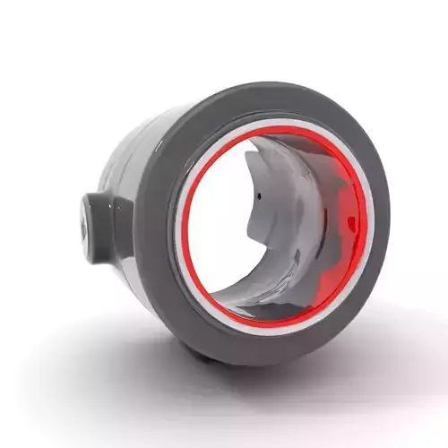 Futuristic Red Light Device Model Pack for Applications Low-poly 3D model