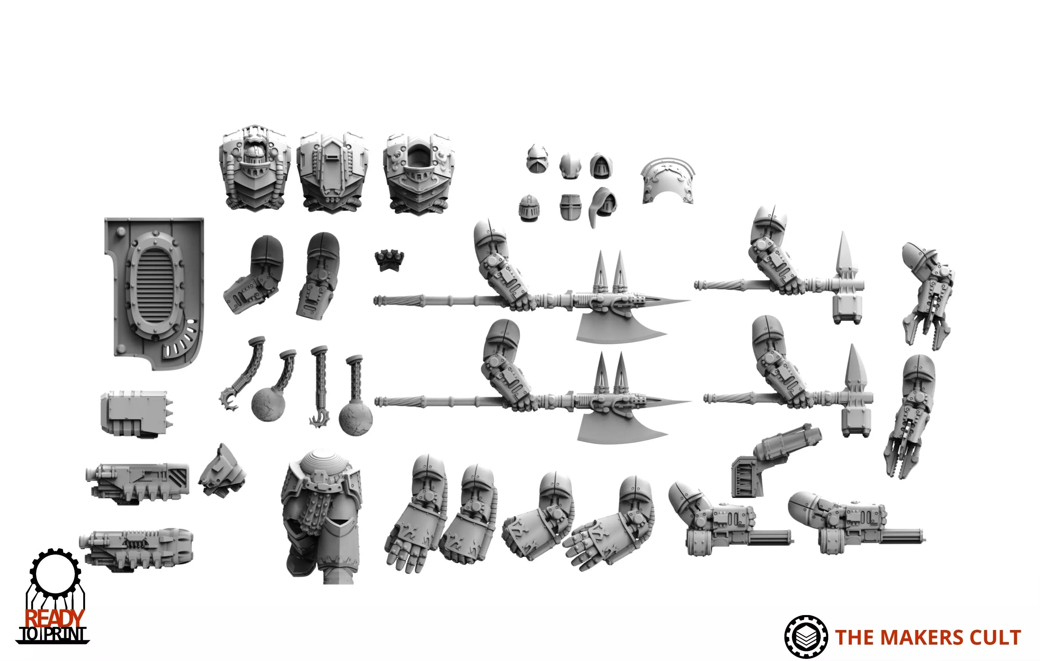 Obsidian Guard - Djinni - Upgrade pack 3D print model_1