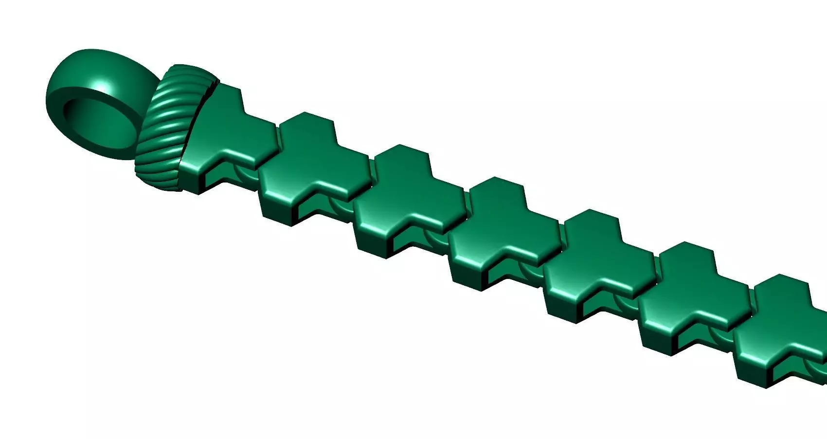 7MM TOP ONLINE SELLING BRACELET OR CHAIN 3D MODEL SINGLE ROW 3D print model_0