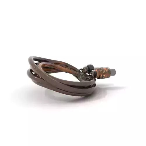 Rustic Coiled Cable Connectors Model Pack Low-poly 3D model