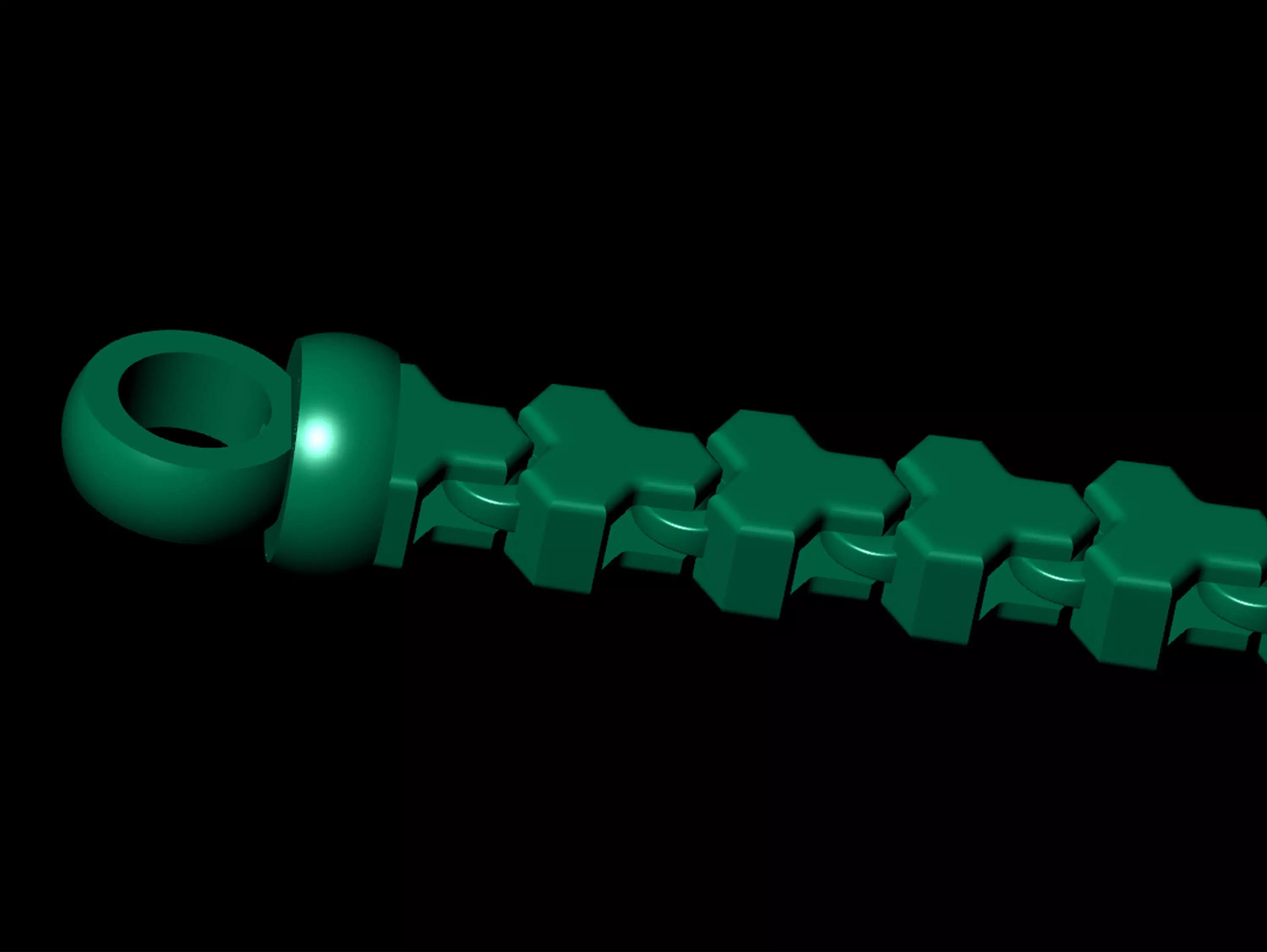 8MM TOP ONLINE SELLING BRACELET OR CHAIN 3D MODEL SINGLE ROW  3D print model_2