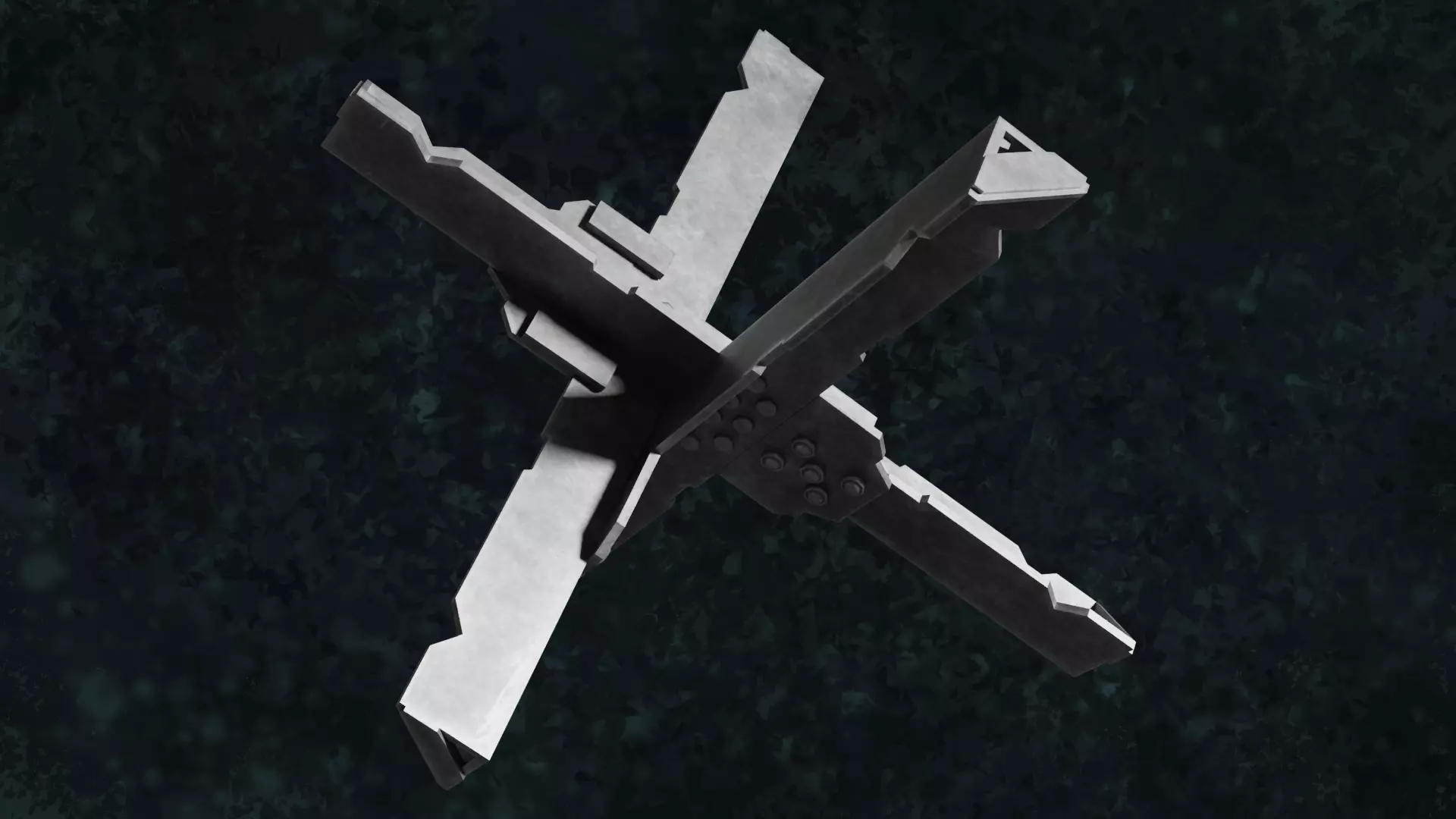 Mititary Anti Tank Hedgehogs N2 Series Metal Fortress Obstacle 3D model_6