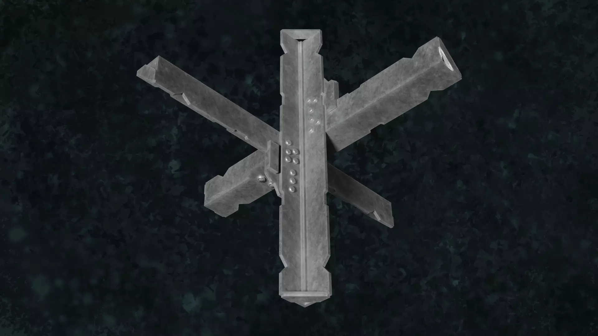 Mititary Anti Tank Hedgehogs N2 Series Metal Fortress Obstacle 3D model_2