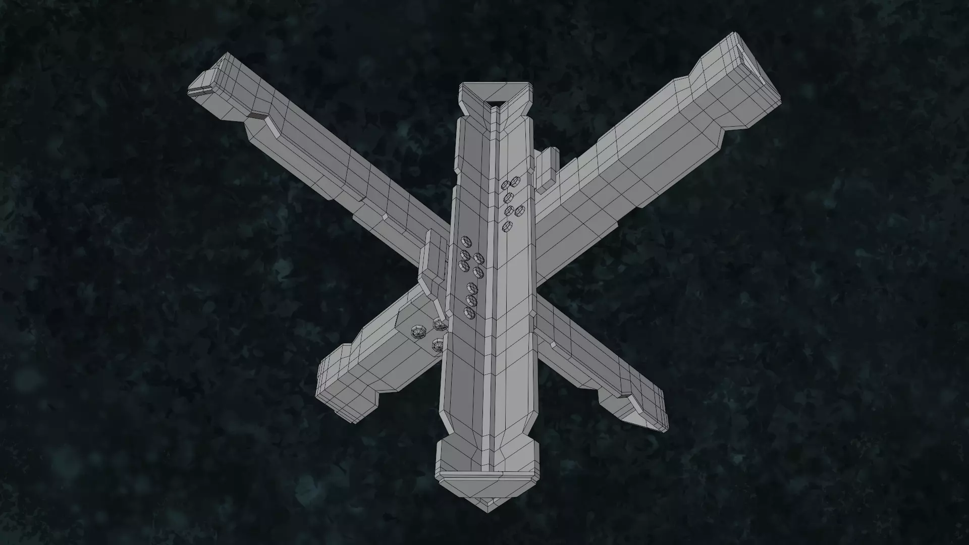 Mititary Anti Tank Hedgehogs N2 Series Metal Fortress Obstacle 3D model_14