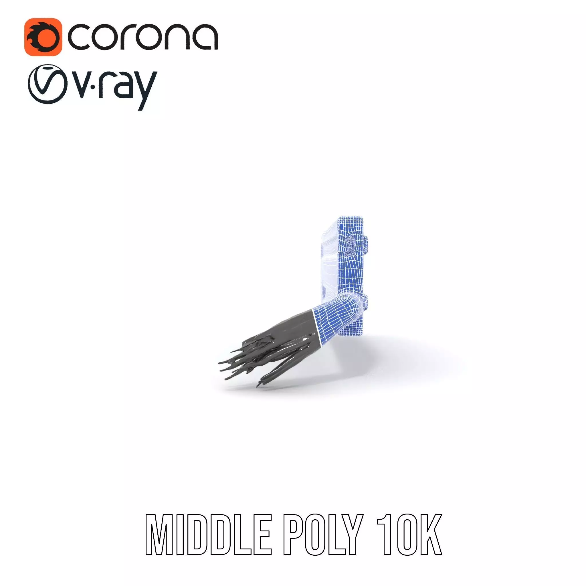 Stacked Patch Panel Rack model pack Low-poly 3D model_21