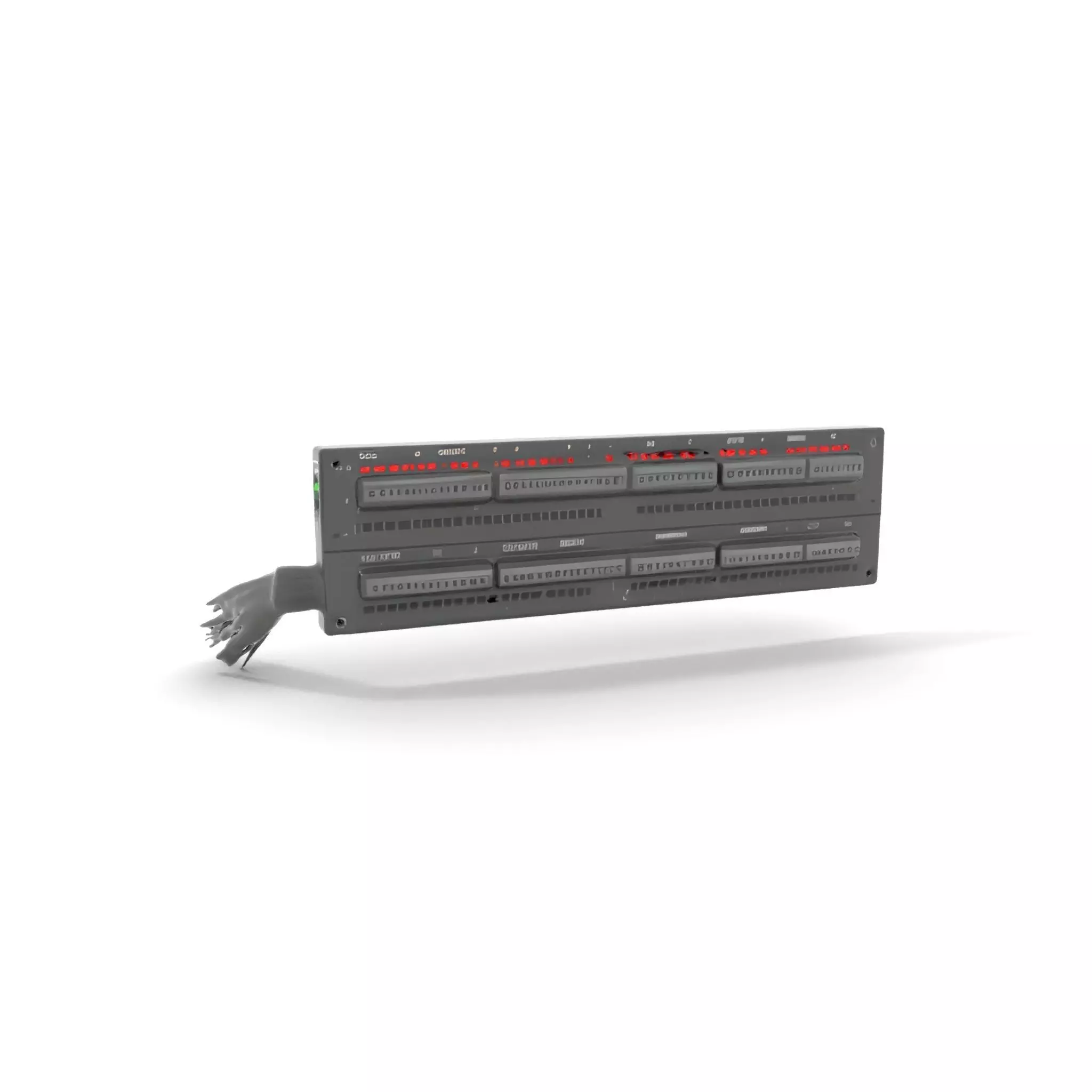 Stacked Patch Panel Rack model pack Low-poly 3D model_5