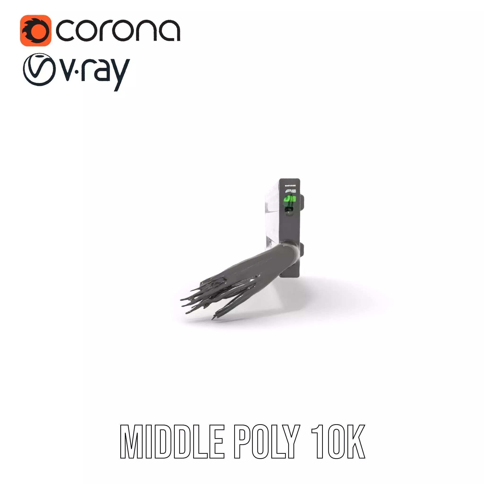 Stacked Patch Panel Rack model pack Low-poly 3D model_11