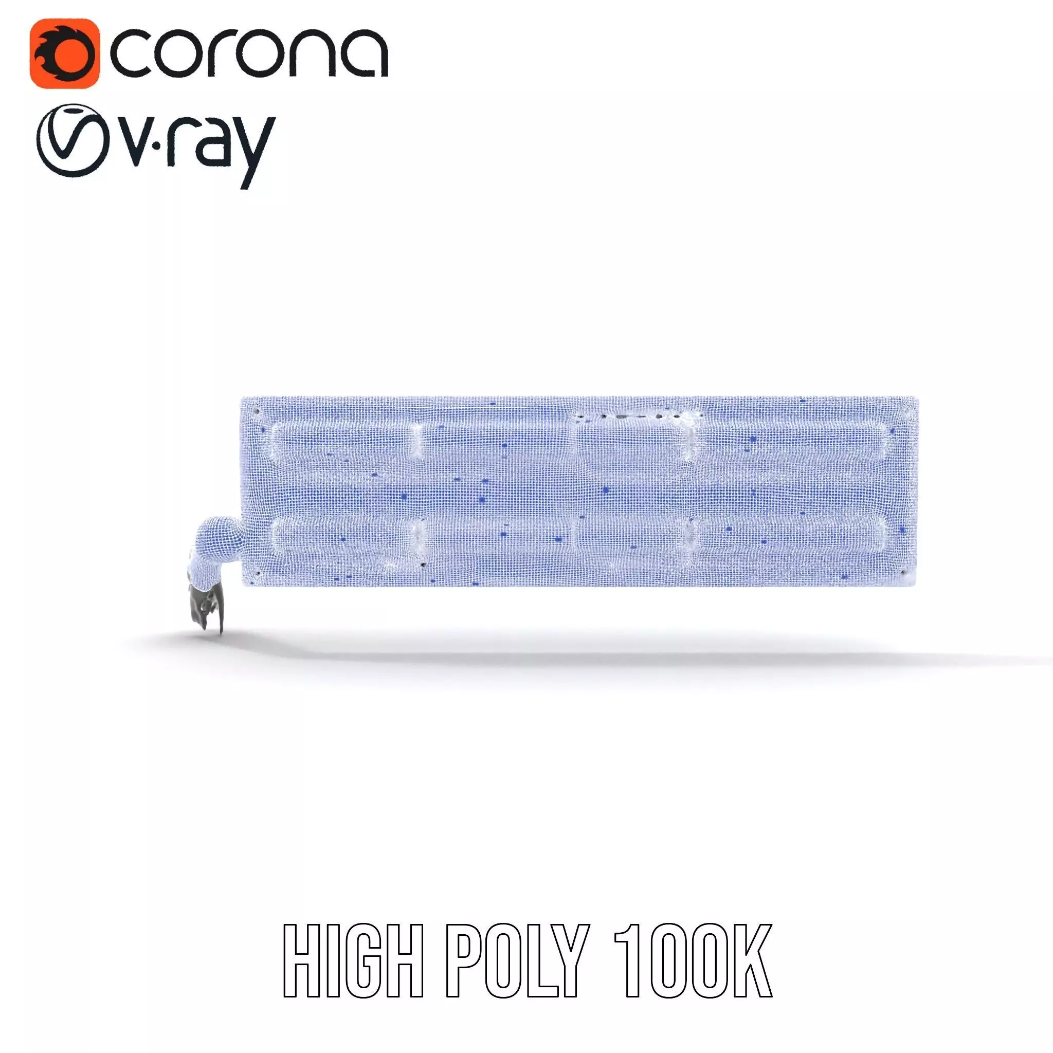 Stacked Patch Panel Rack model pack Low-poly 3D model_32