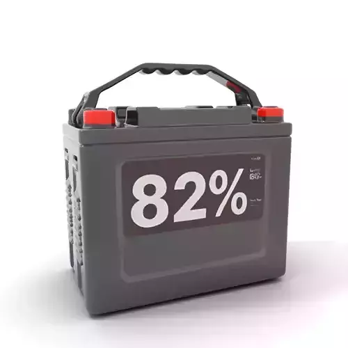 Battery Model Pack with Handle and Display Low-poly 3D model