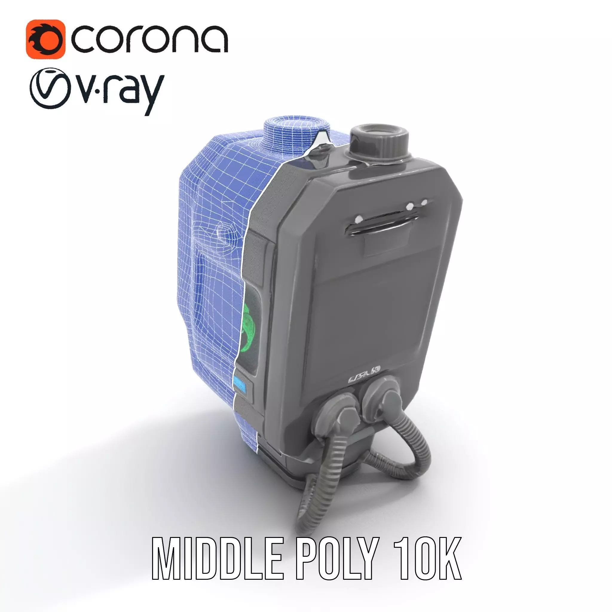 Futuristic Device Model Pack for Interactive Displays Low-poly 3D model_14