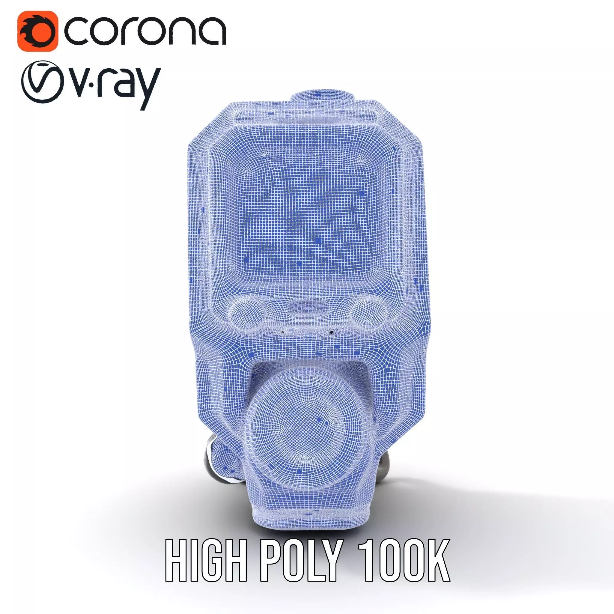 Futuristic Device Model Pack for Interactive Displays Low-poly 3D model_34