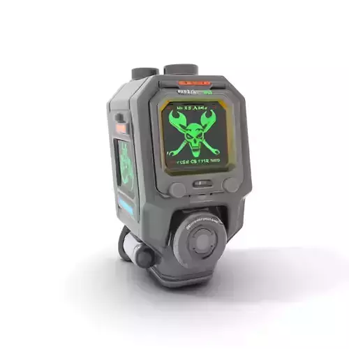 Futuristic Device Model Pack for Interactive Displays Low-poly 3D model