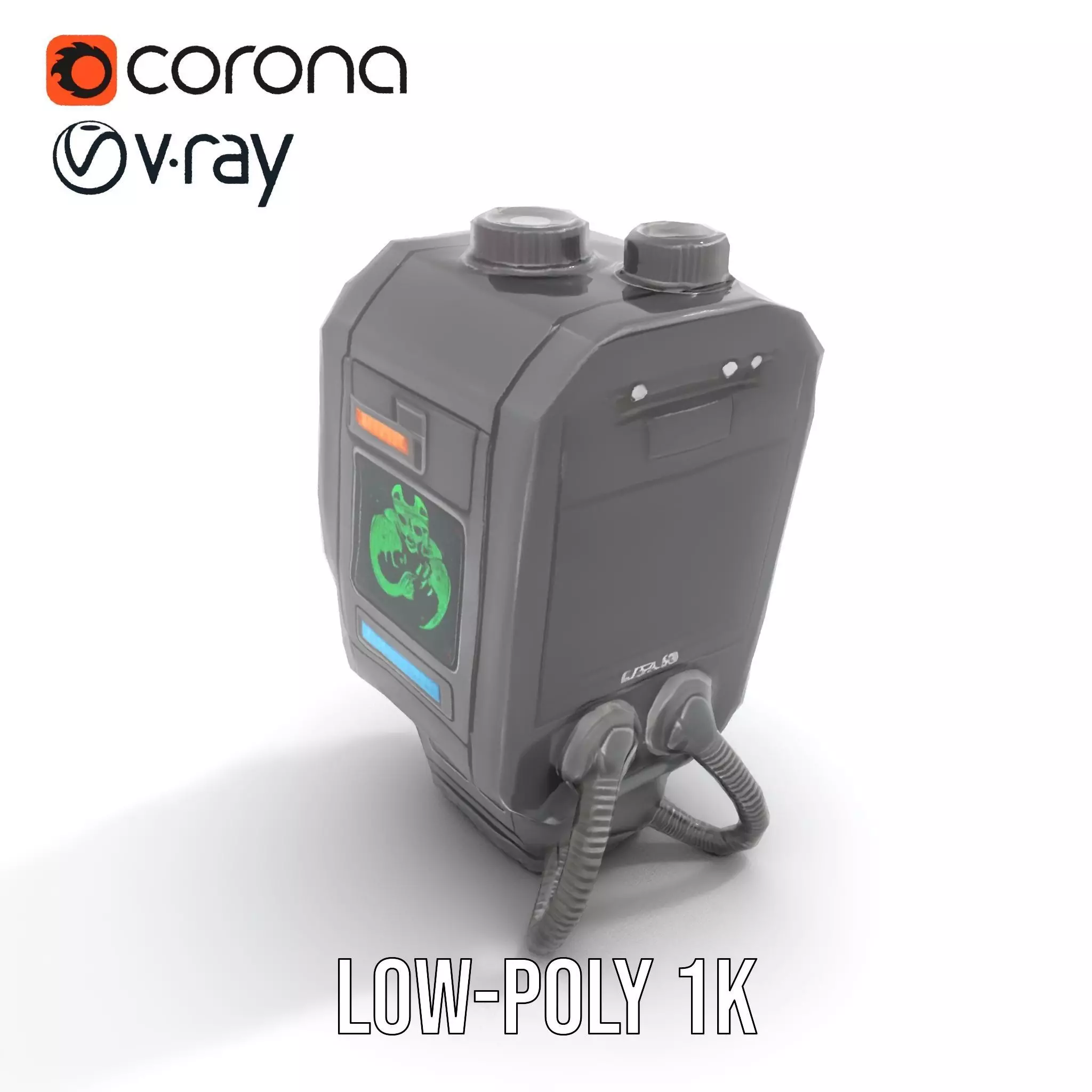 Futuristic Device Model Pack for Interactive Displays Low-poly 3D model_20