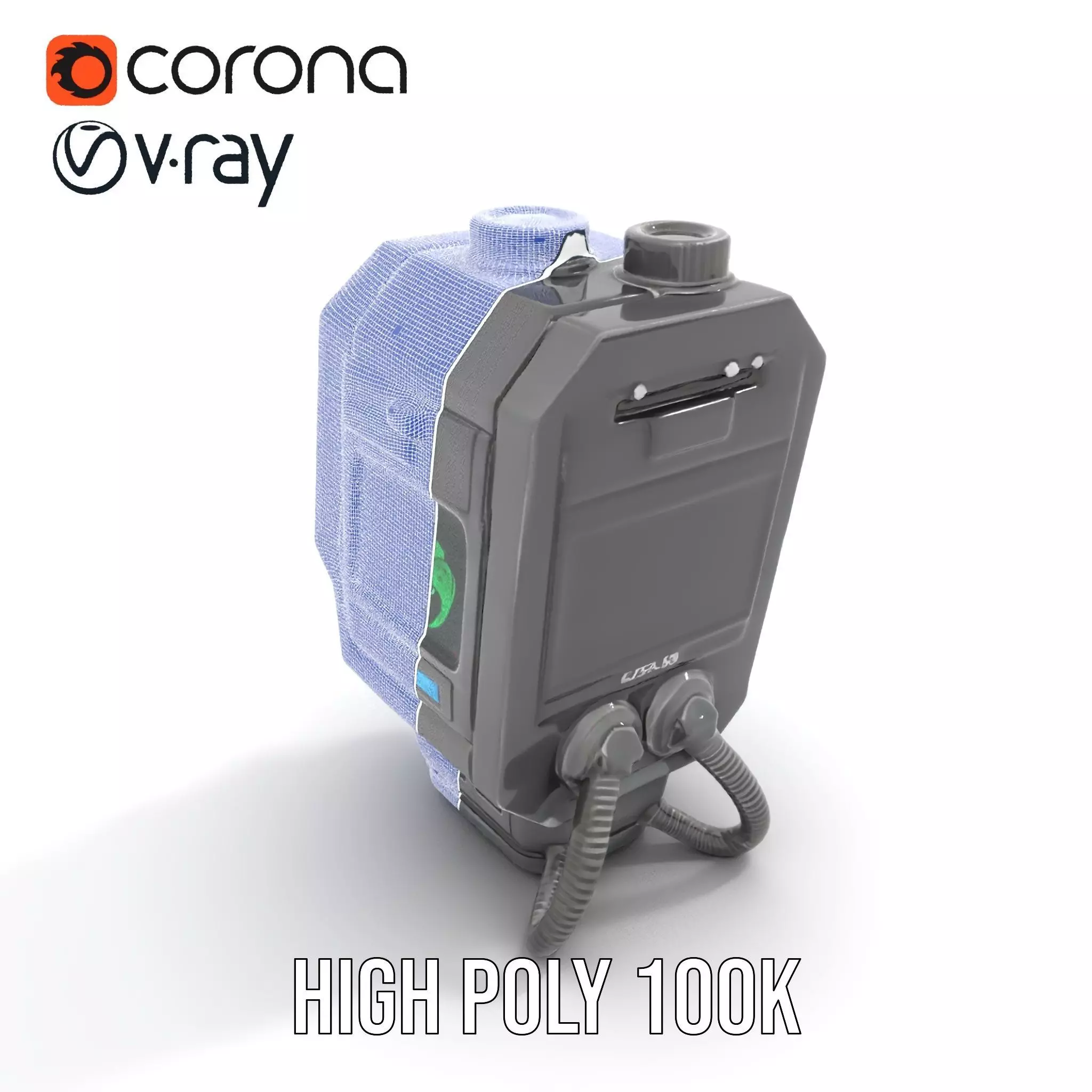 Futuristic Device Model Pack for Interactive Displays Low-poly 3D model_30