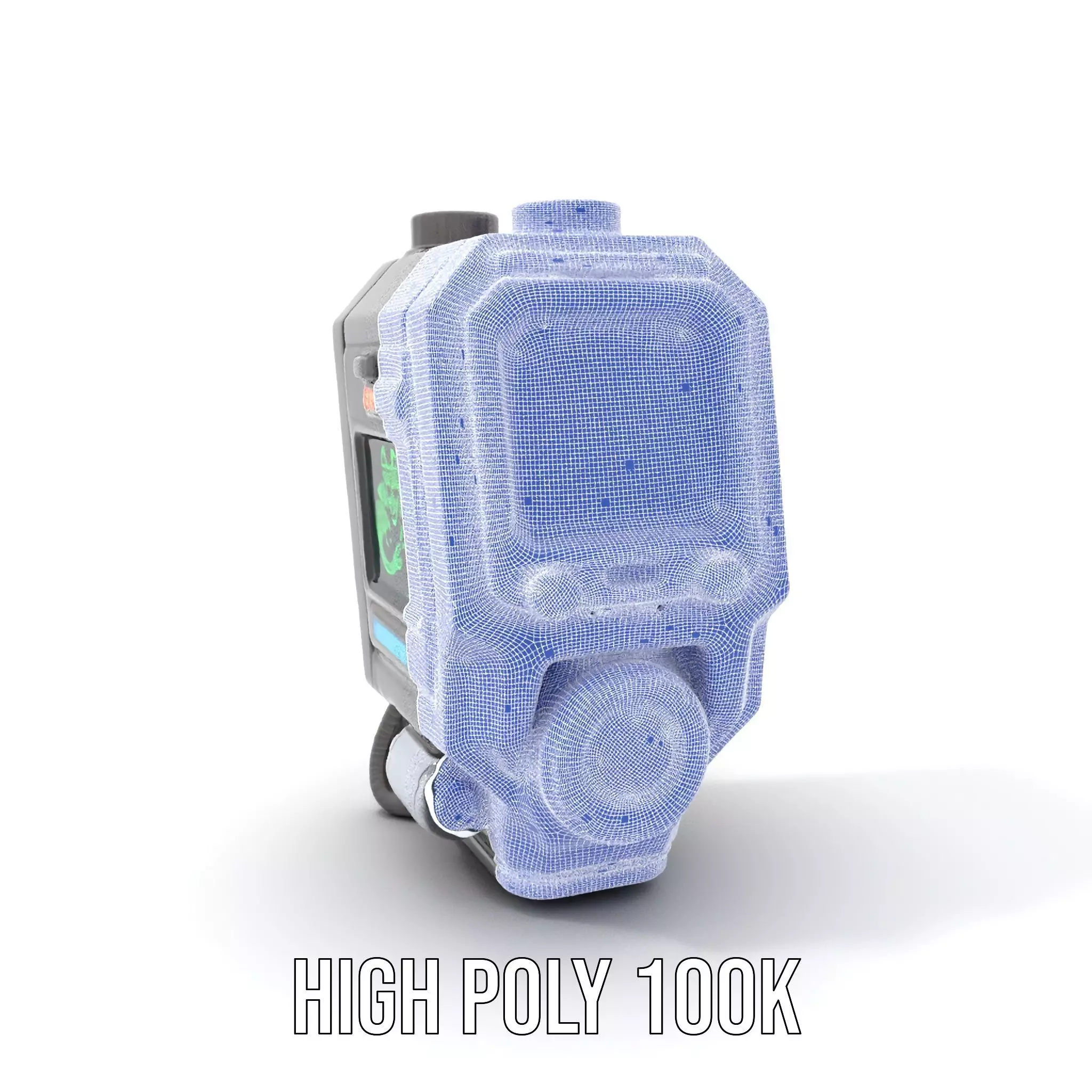 Futuristic Device Model Pack for Interactive Displays Low-poly 3D model_5