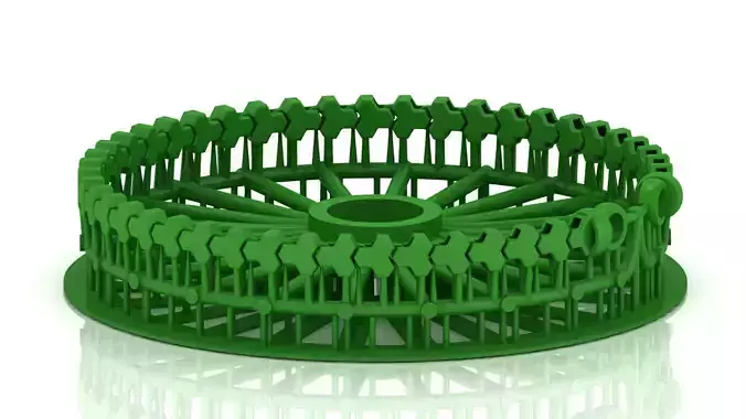 7MM SPIRAL TOP ONLINE SELLING BRACELET 3D MODEL SINGLE ROW 3D print model