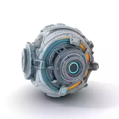 Futuristic Sphere Model Pack Low-poly 3D model