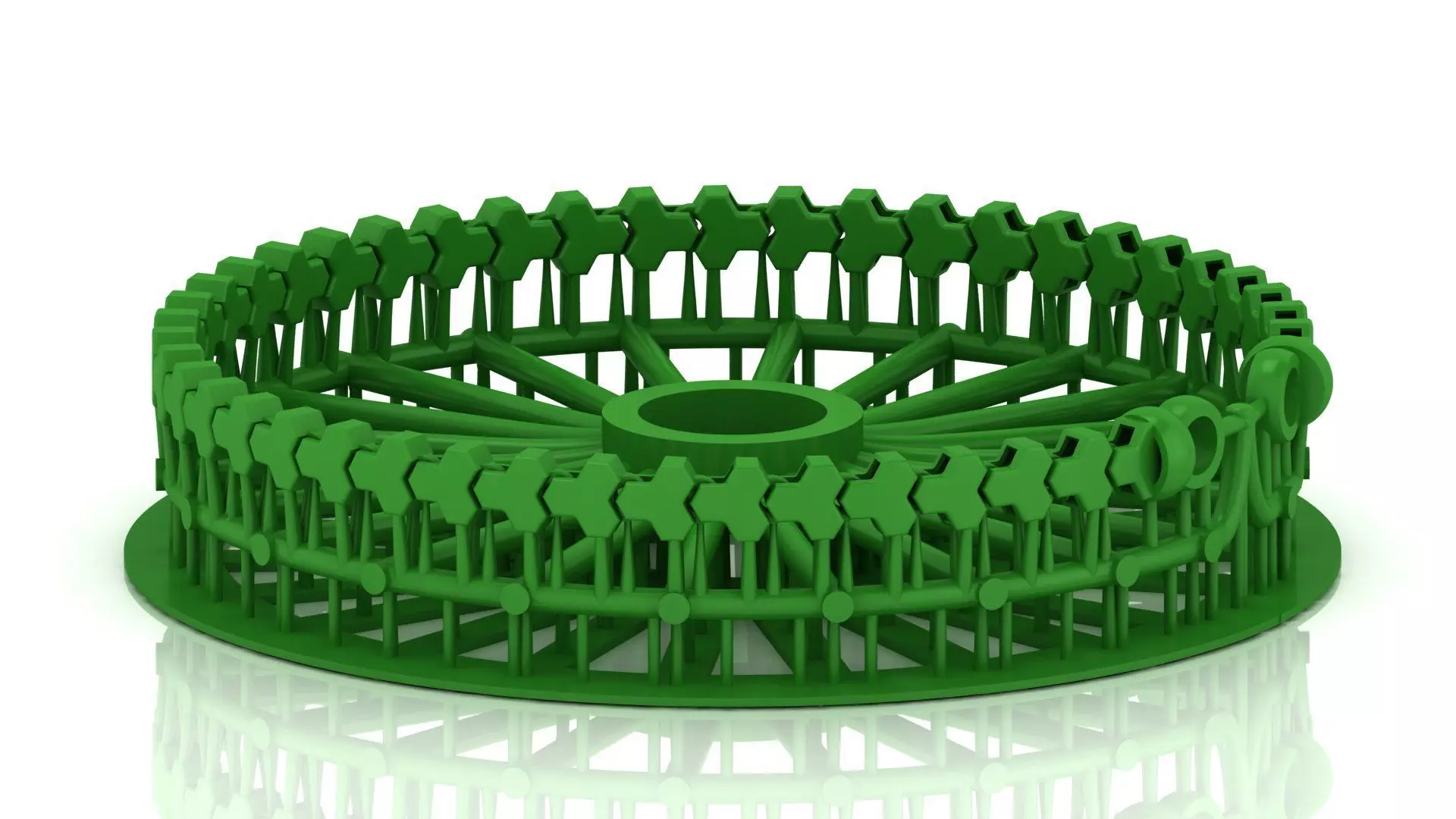 8MM SPIRAL TOP ONLINE SELLING BRACELET 3D MODEL SINGLE ROW  3D print model_0