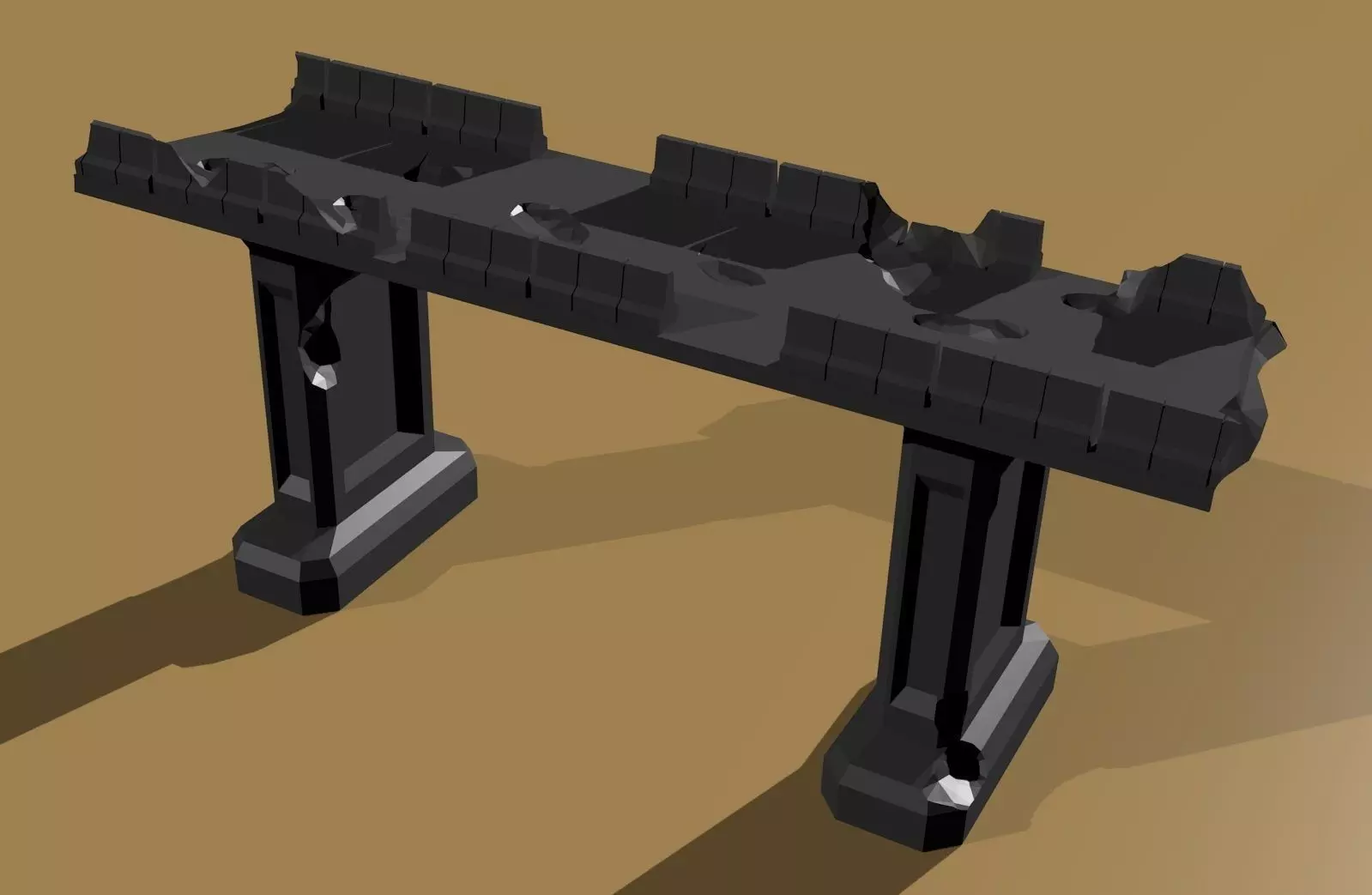 Wargame Overpass wh40k scale Free 3D print model_0