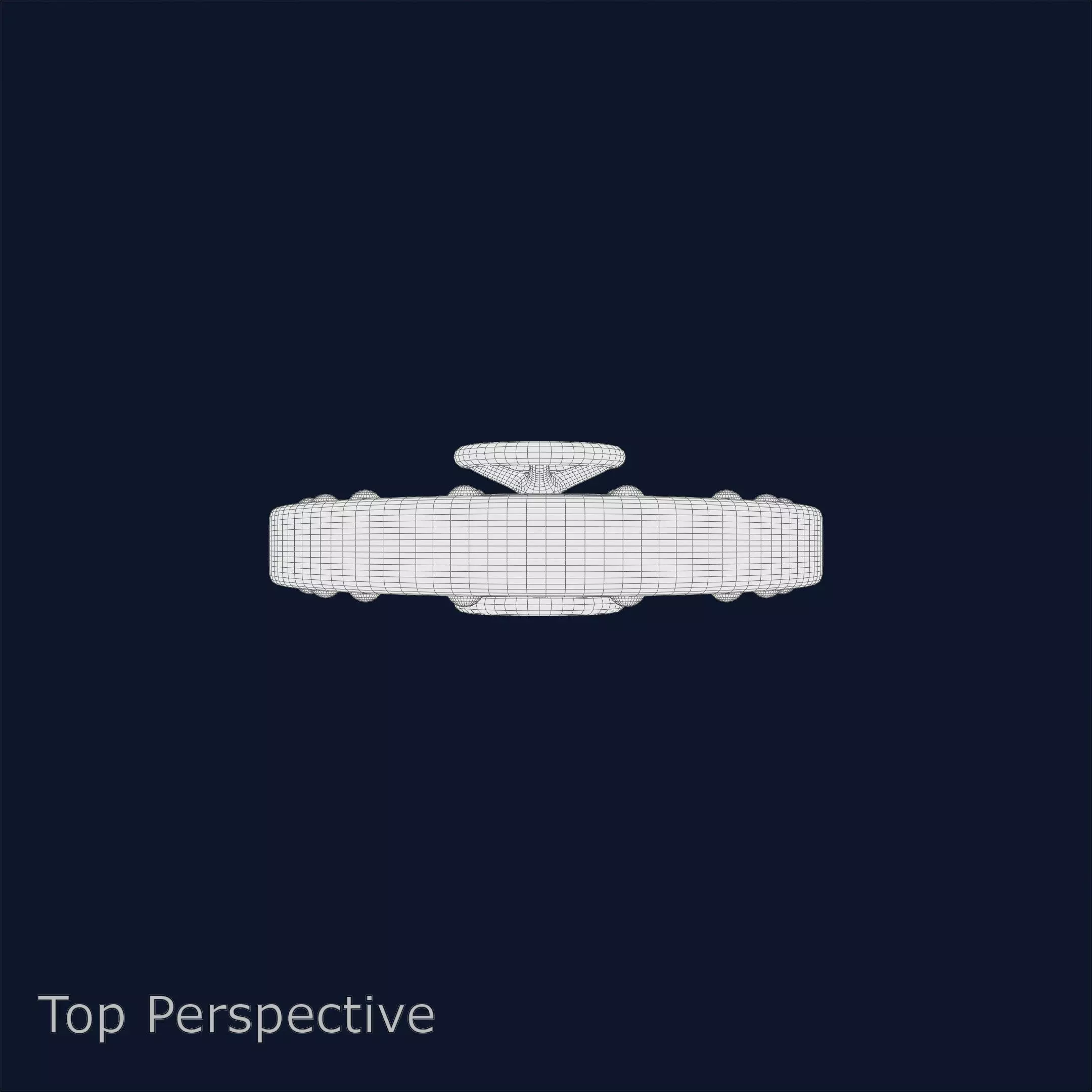 Blue Submarine Doors Stylized Rusted Metal 3D Model 3D model_14