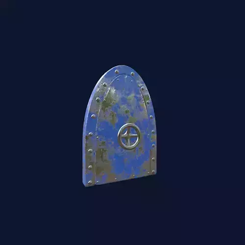 Blue Submarine Doors Stylized Rusted Metal 3D Model 3D model Blue Submarine Doors Stylized Rusted Metal 3D Model 3D model