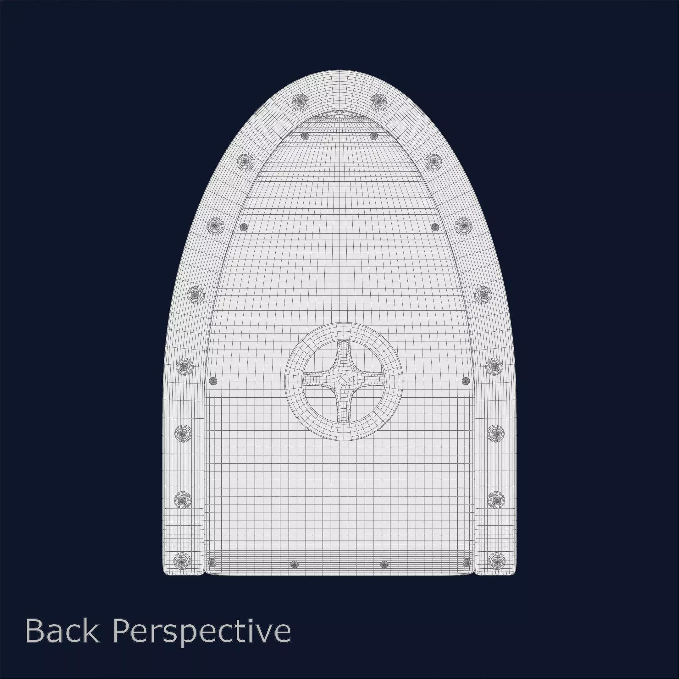 Blue Submarine Doors Stylized Rusted Metal 3D Model 3D model_10