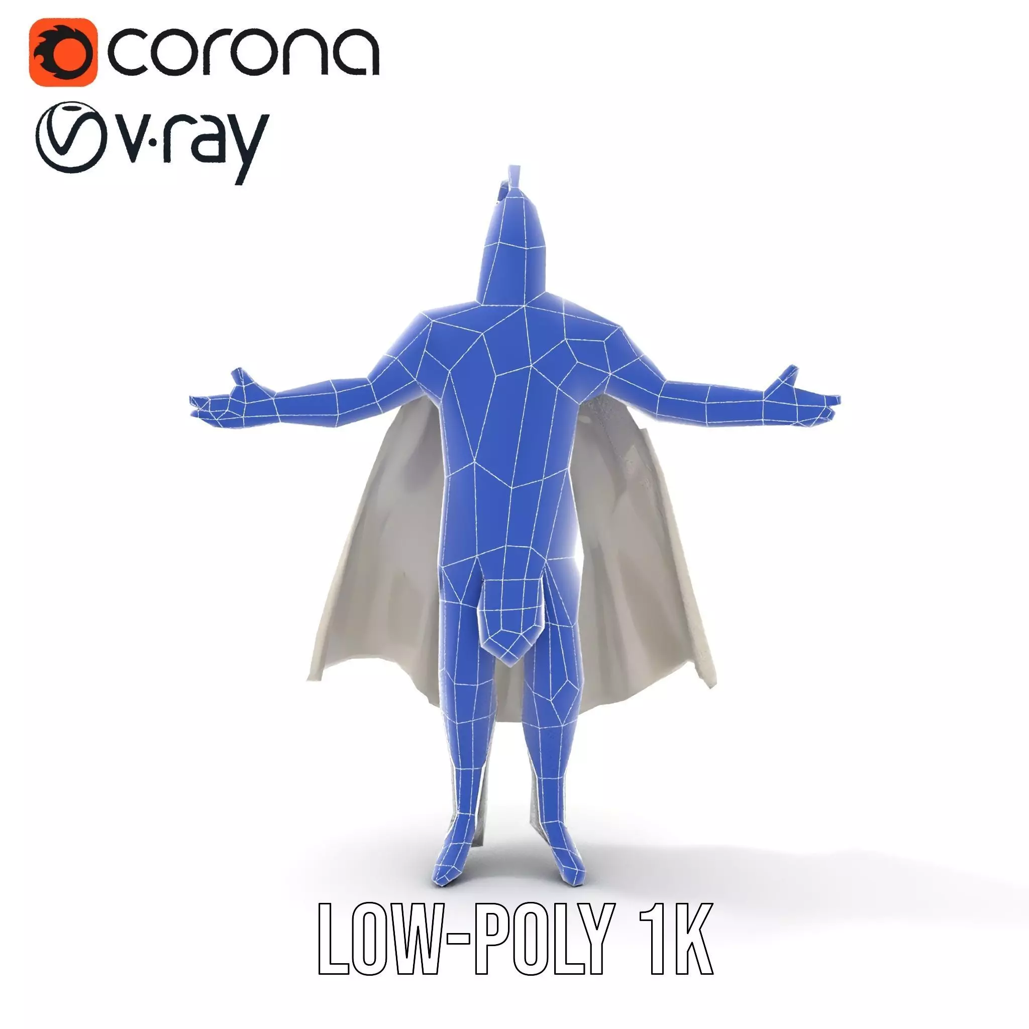 Armored Knight Character Model Rigged and Animated Low-poly 3D model_30