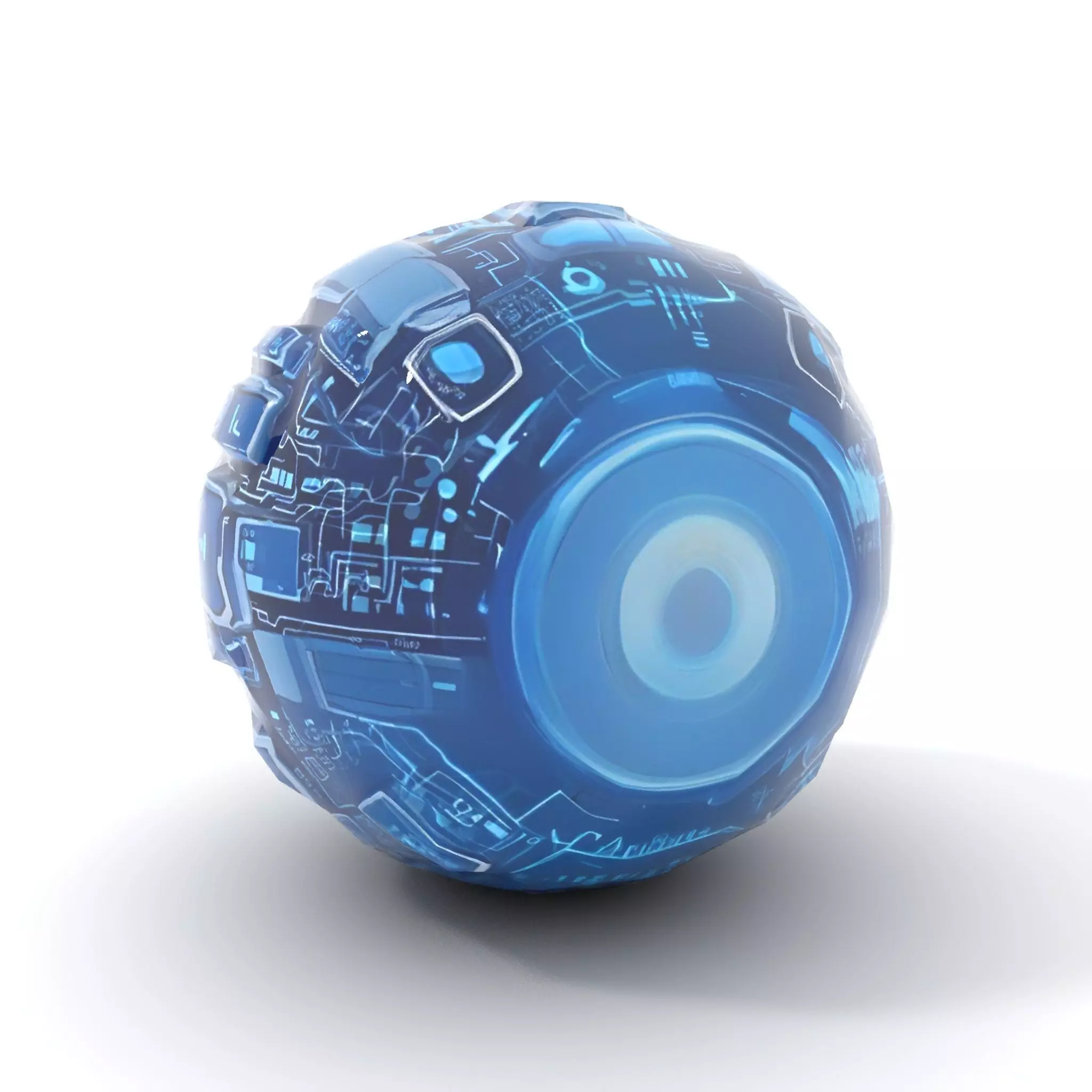 Scifi Sphere Model Pack with Futuristic Design Low-poly 3D model_12