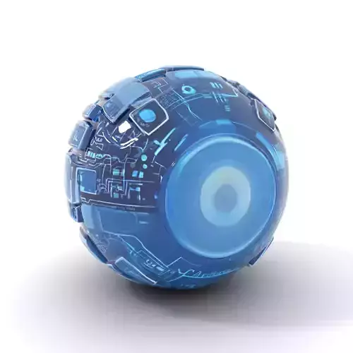 Scifi Sphere Model Pack with Futuristic Design Low-poly 3D model