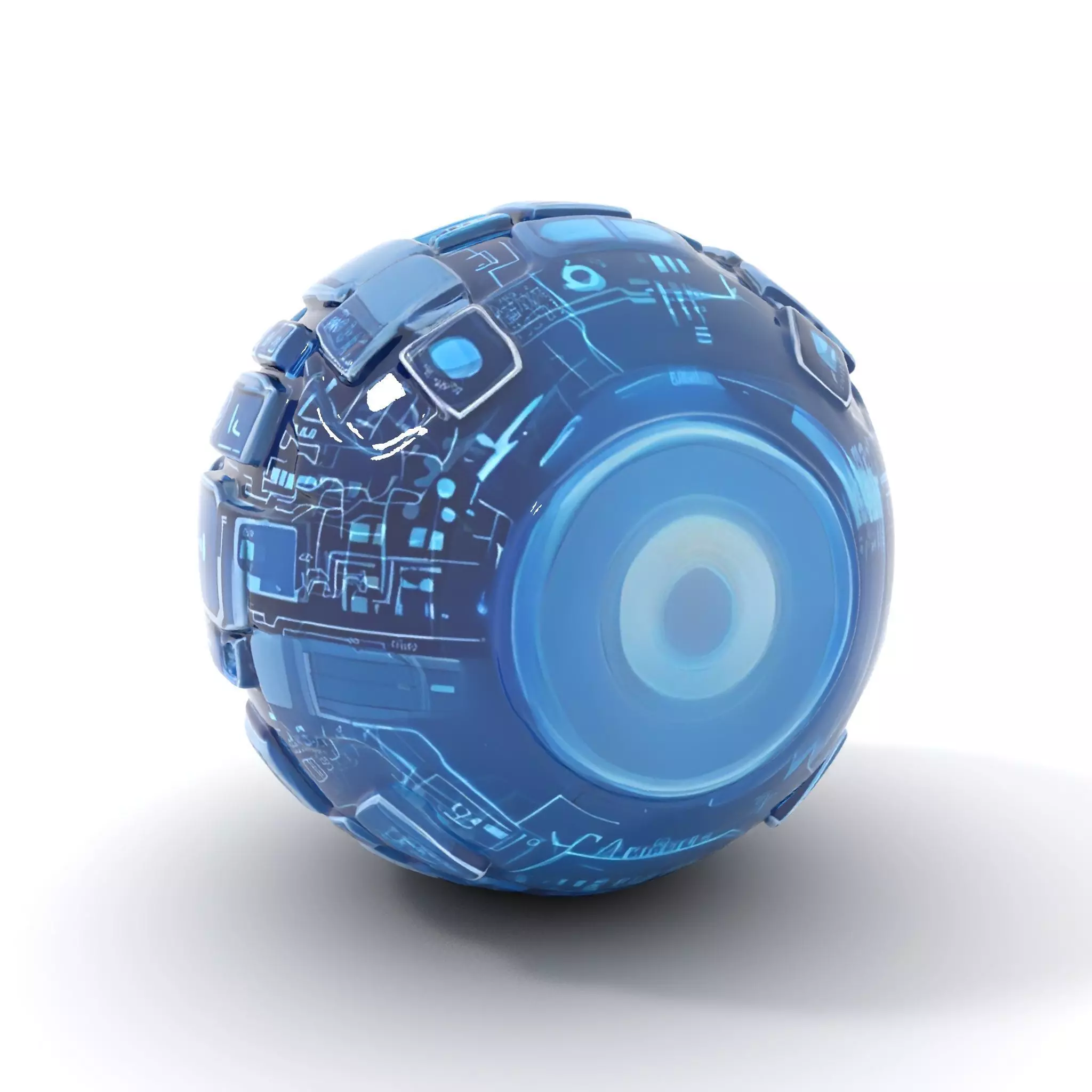 Scifi Sphere Model Pack with Futuristic Design Low-poly 3D model_0