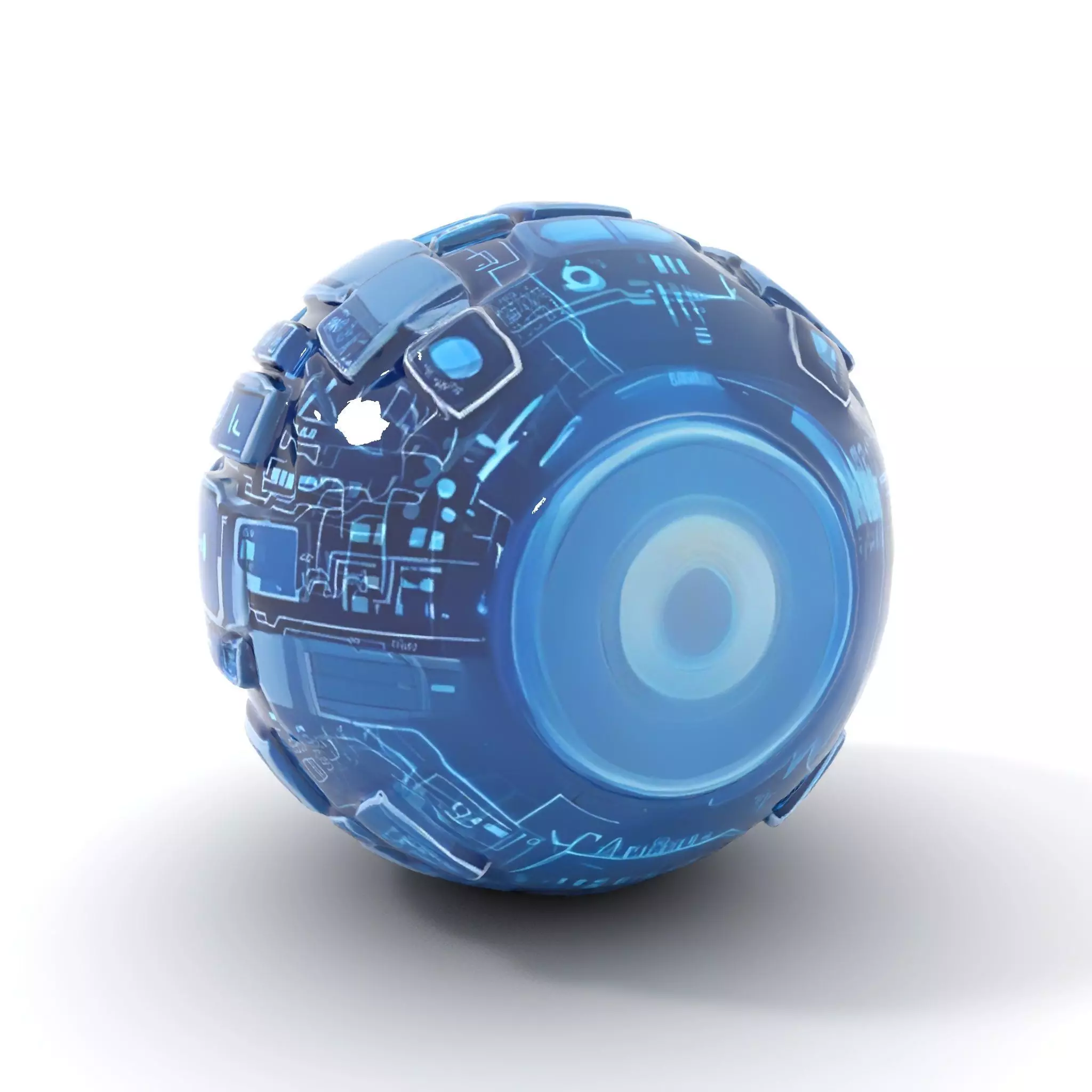 Scifi Sphere Model Pack with Futuristic Design Low-poly 3D model_6