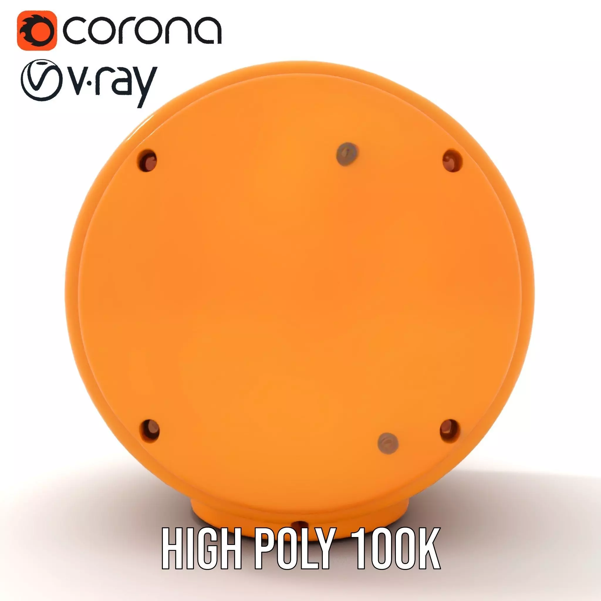 Industrial Warning Light Model Pack with Detailed Geometry Low-poly 3D model_29