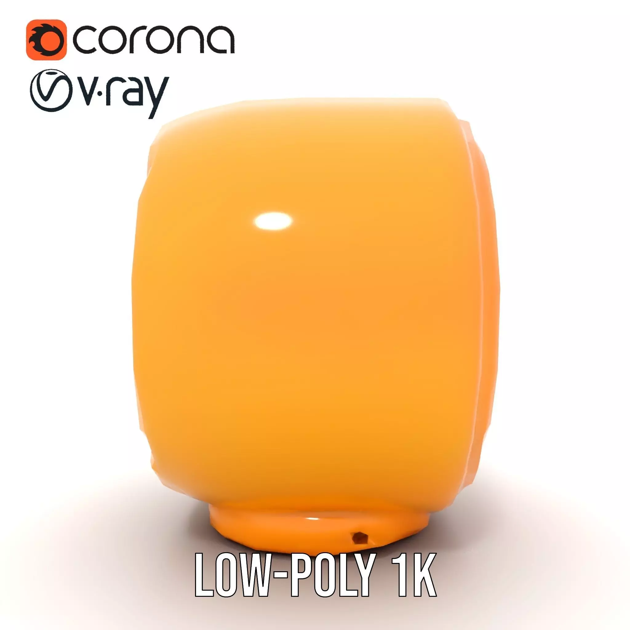 Industrial Warning Light Model Pack with Detailed Geometry Low-poly 3D model_8