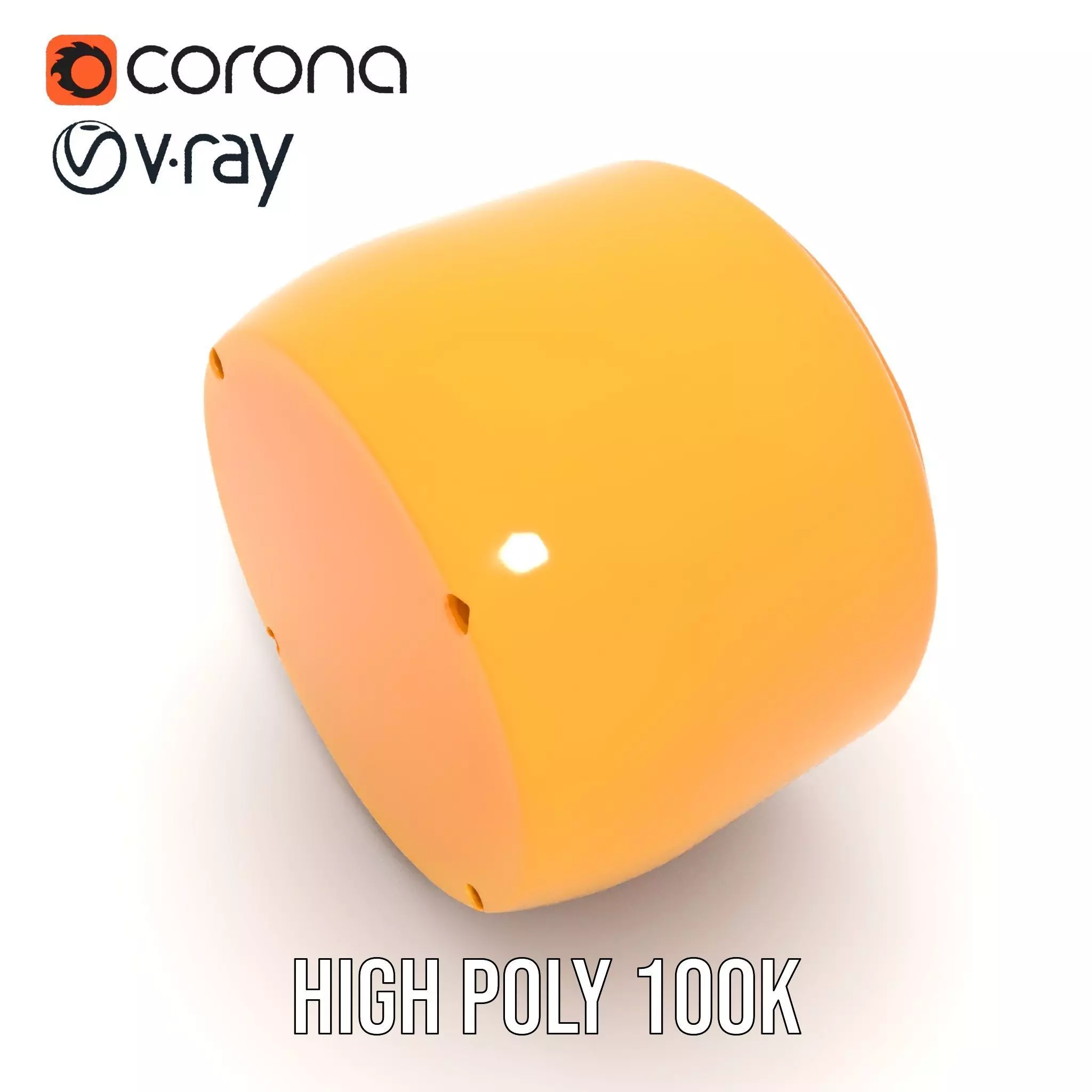 Industrial Warning Light Model Pack with Detailed Geometry Low-poly 3D model_26