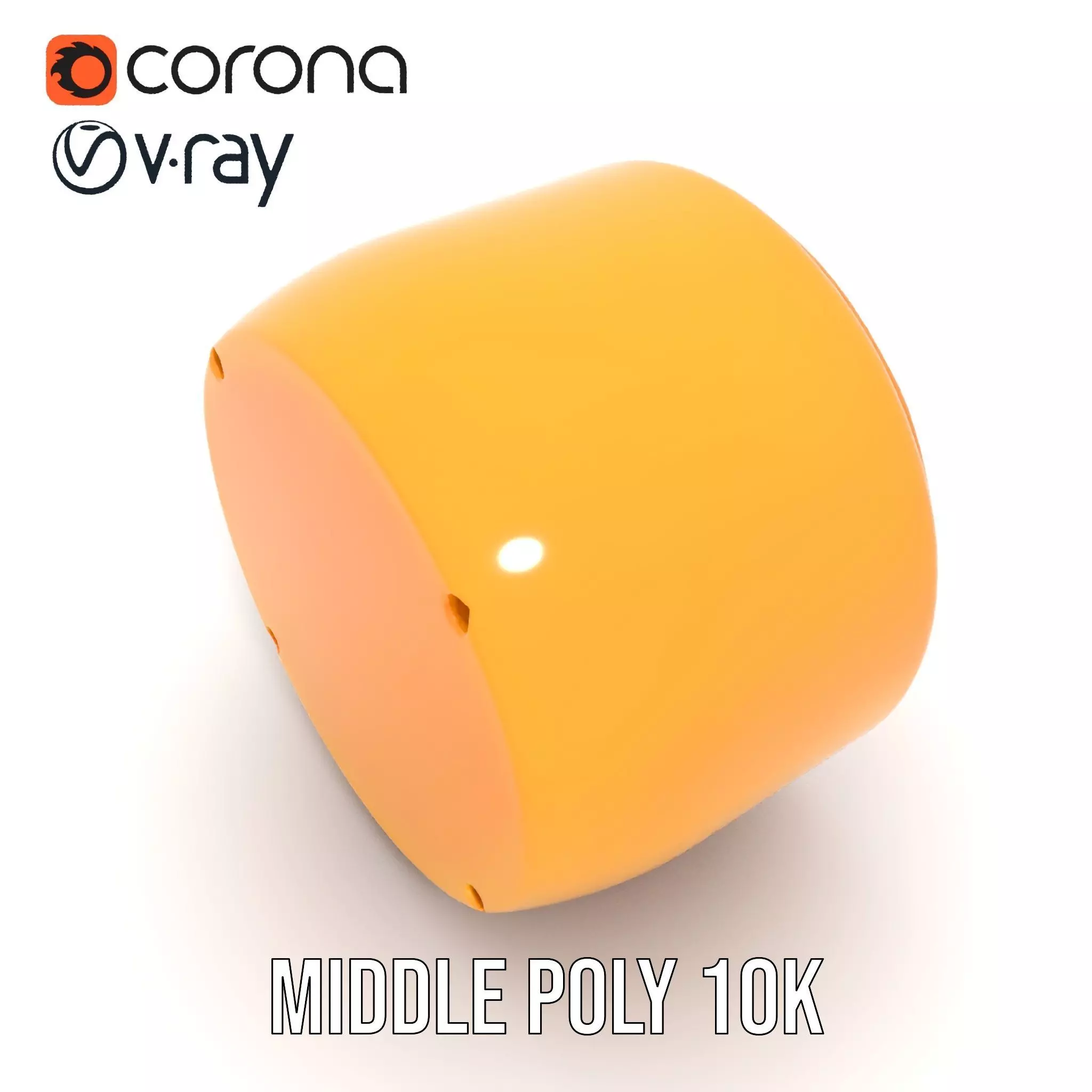 Industrial Warning Light Model Pack with Detailed Geometry Low-poly 3D model_7