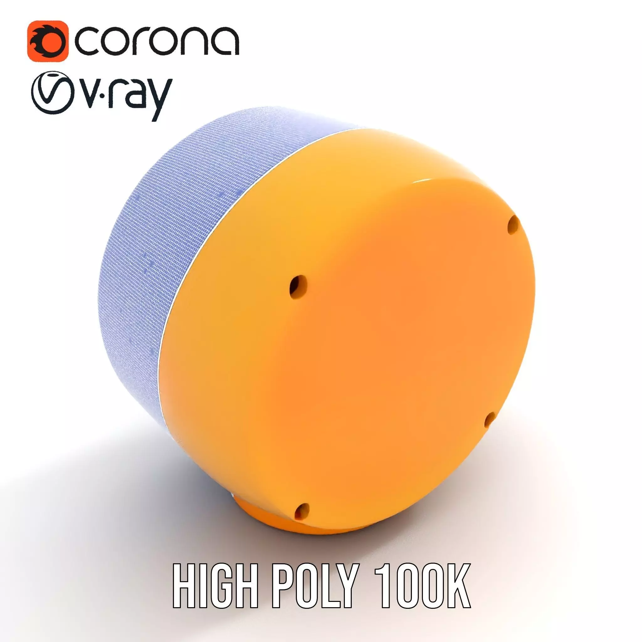 Industrial Warning Light Model Pack with Detailed Geometry Low-poly 3D model_35