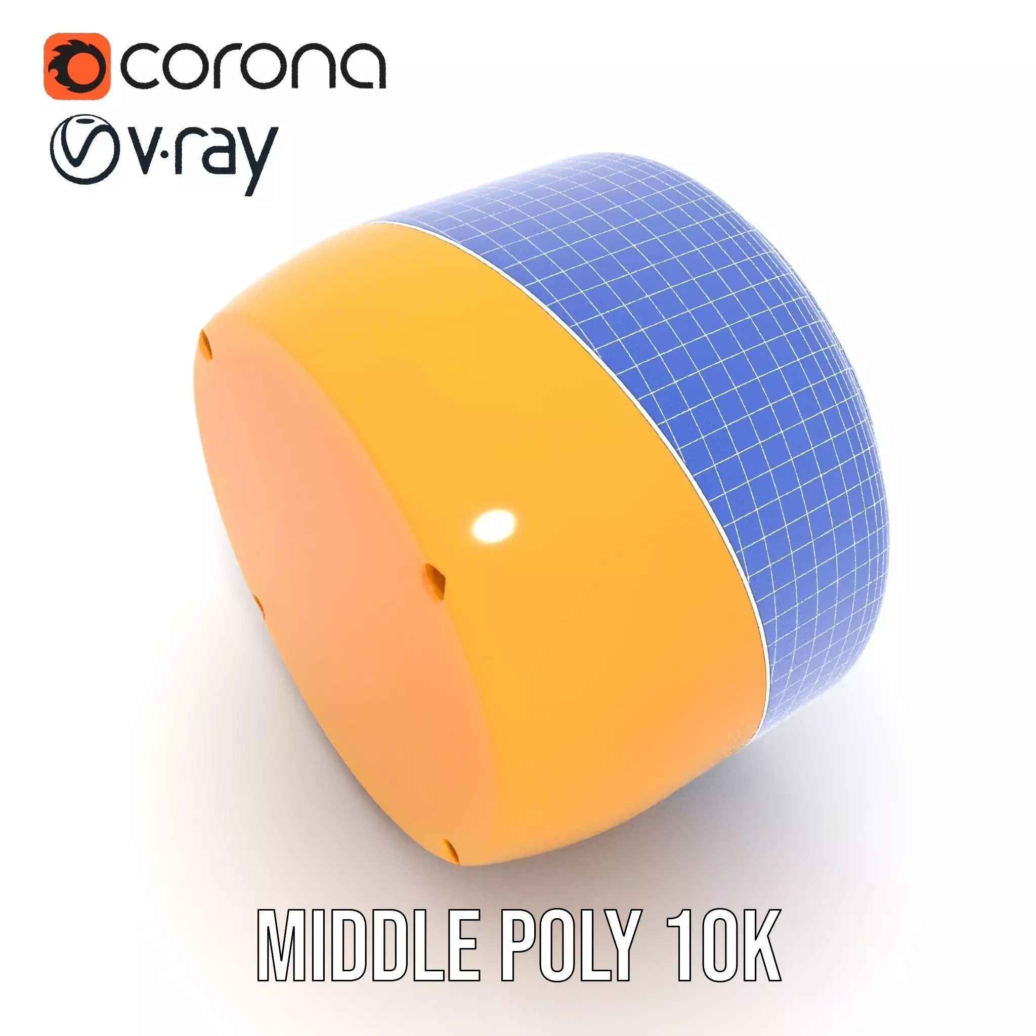 Industrial Warning Light Model Pack with Detailed Geometry Low-poly 3D model_14