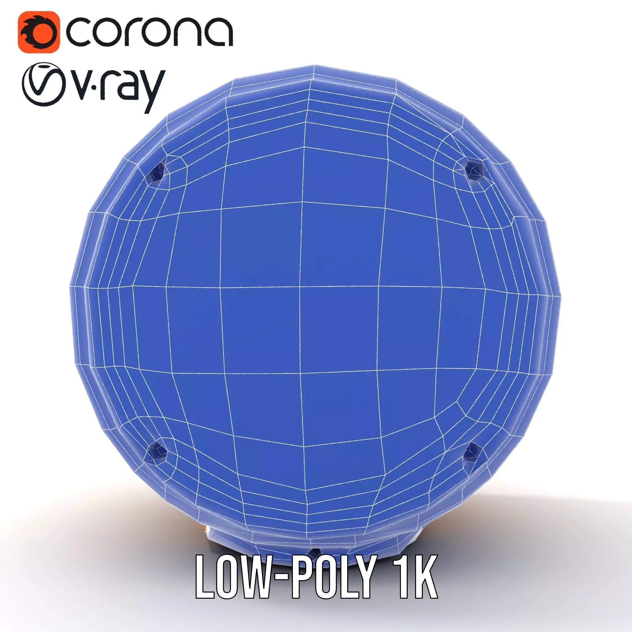 Industrial Warning Light Model Pack with Detailed Geometry Low-poly 3D model_31