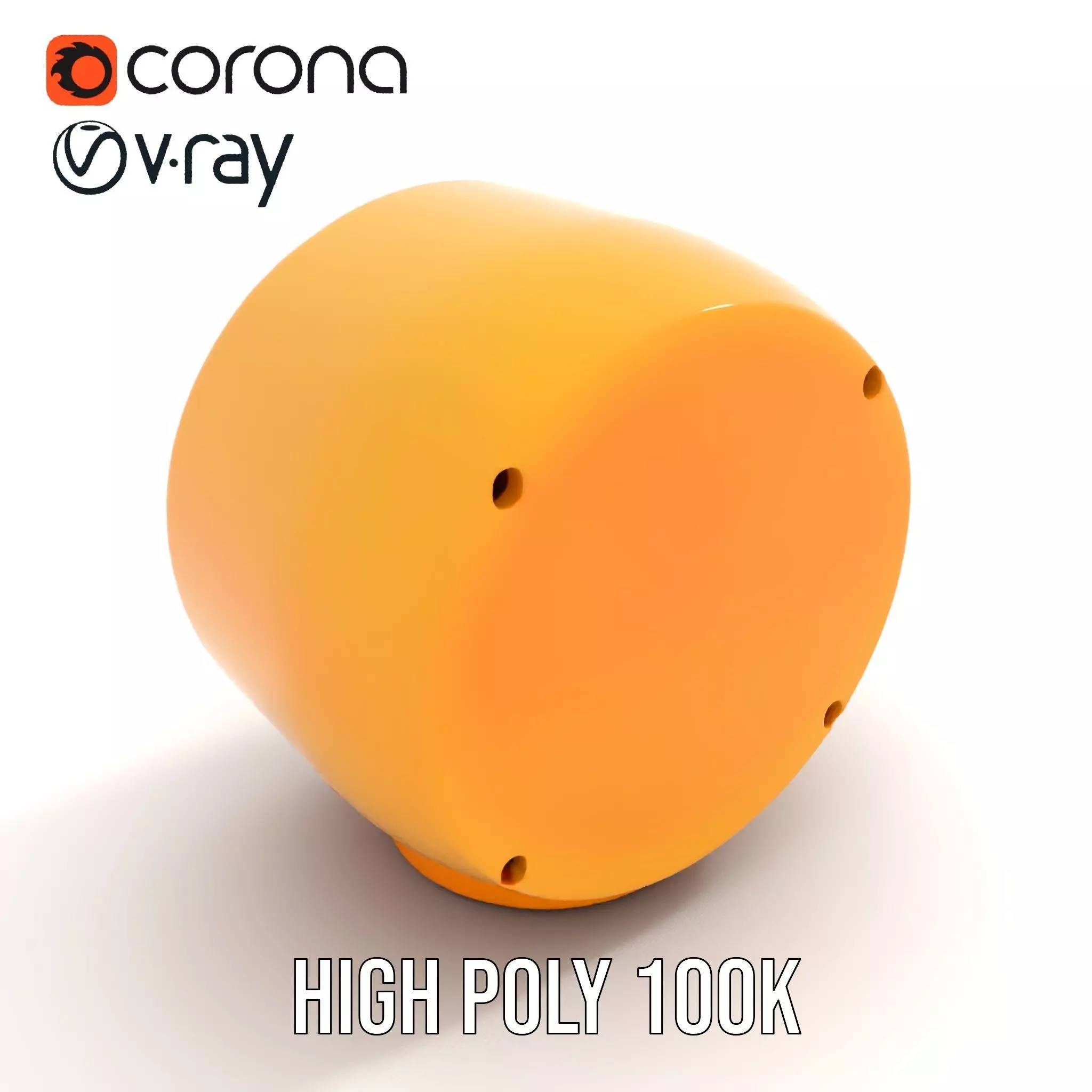 Industrial Warning Light Model Pack with Detailed Geometry Low-poly 3D model_16