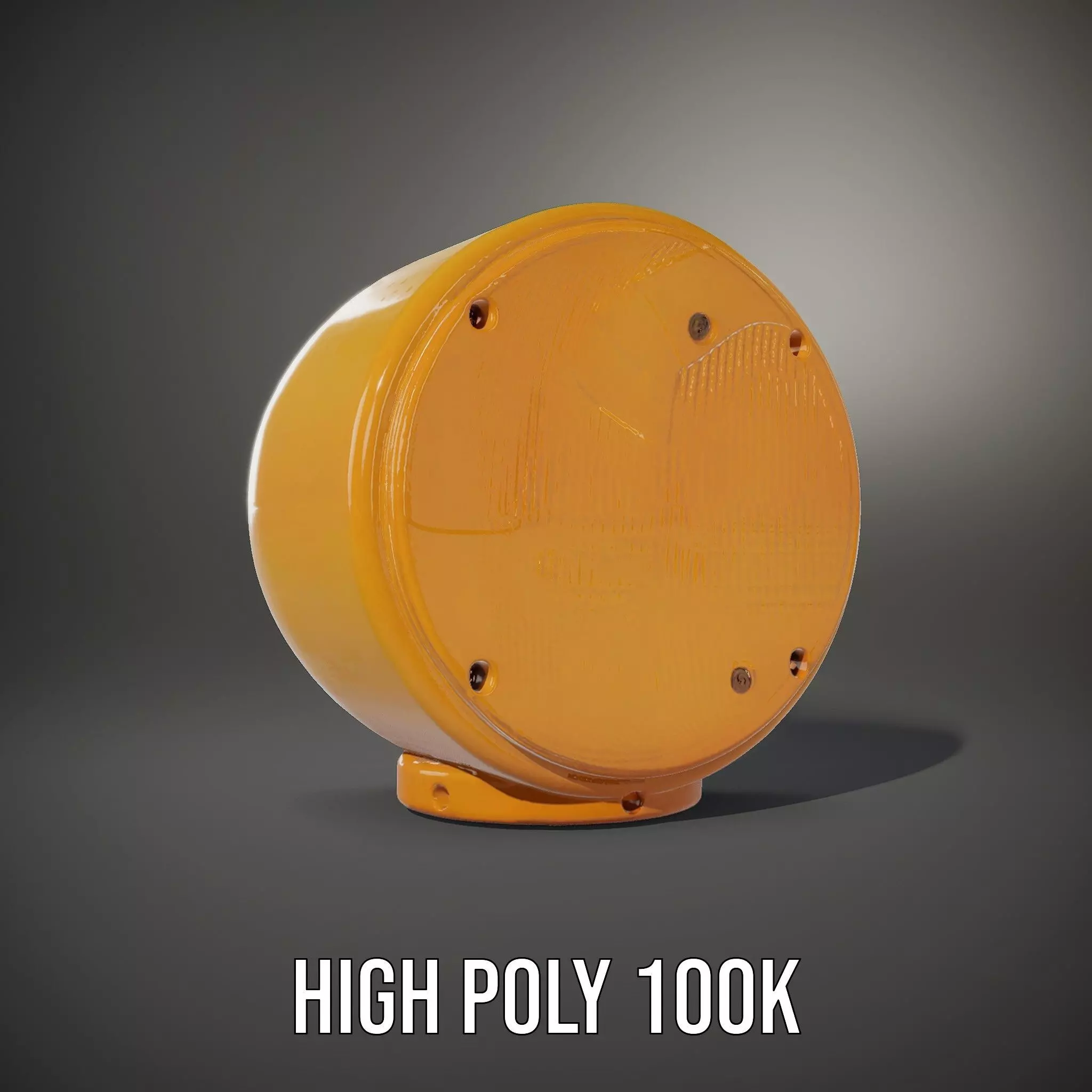 Industrial Warning Light Model Pack with Detailed Geometry Low-poly 3D model_9