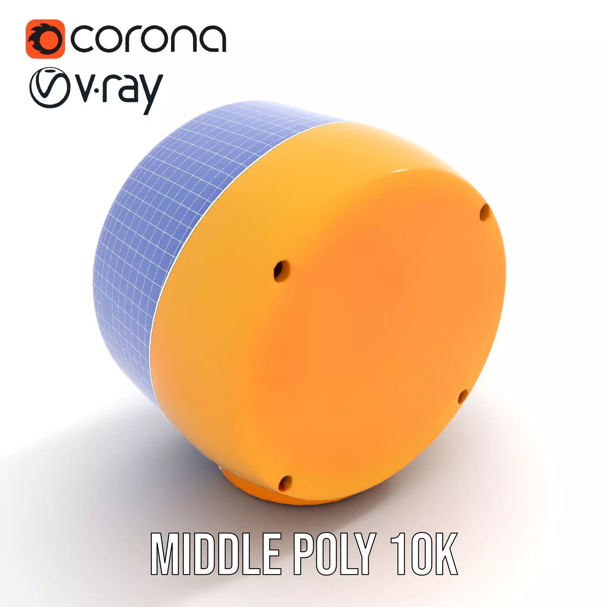 Industrial Warning Light Model Pack with Detailed Geometry Low-poly 3D model_17