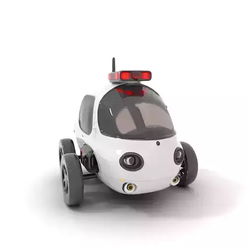 Futuristic Surveillance Robot Vehicle Model Pack