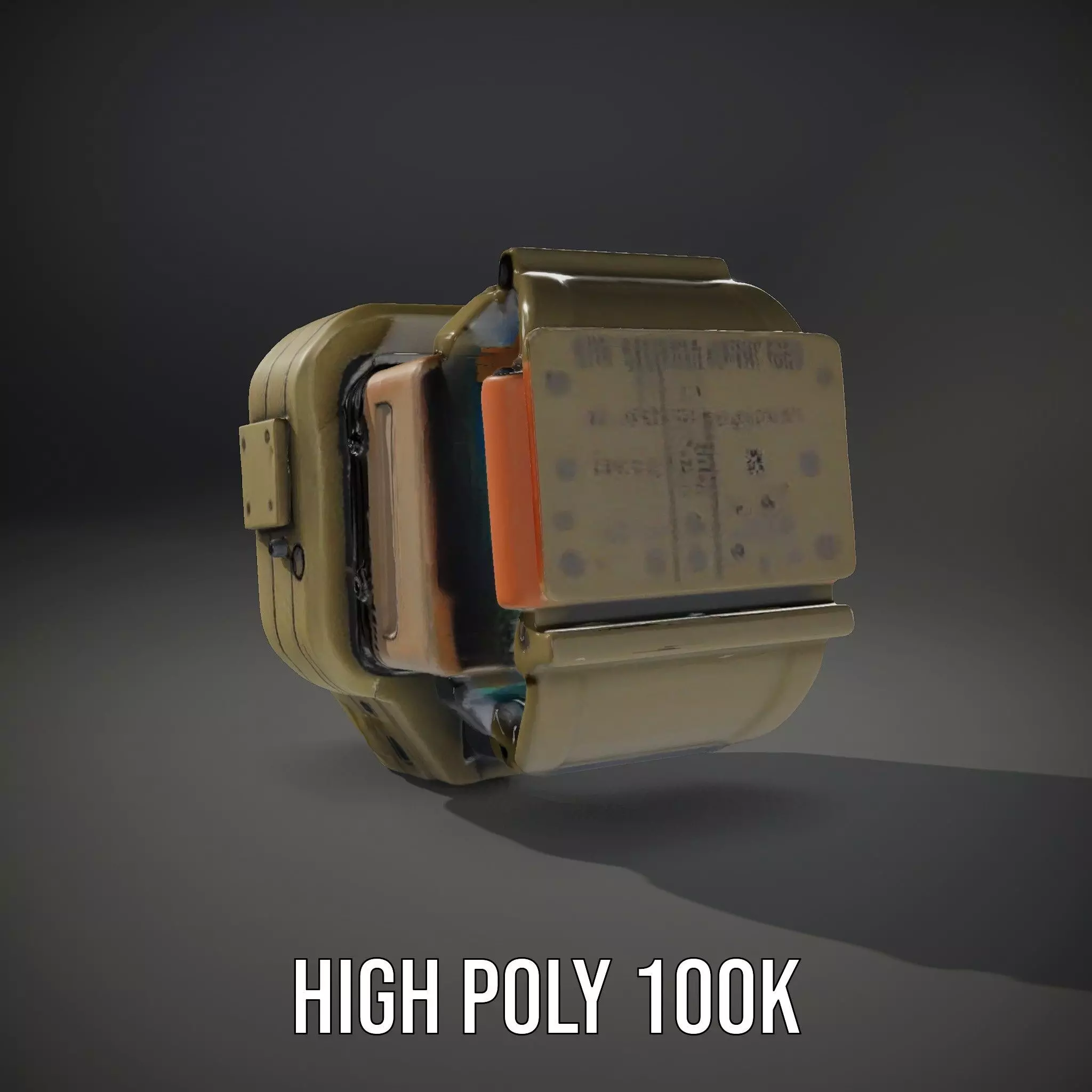 Futuristic Wearable Device Model Pack Low-poly 3D model_32