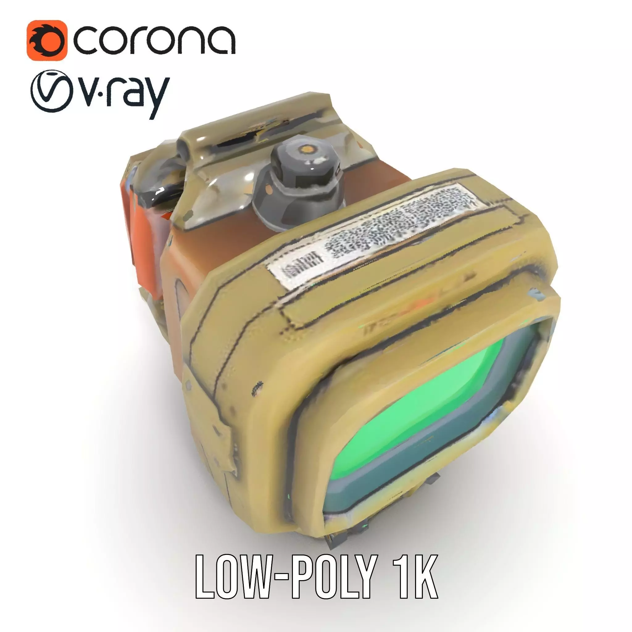 Futuristic Wearable Device Model Pack Low-poly 3D model_20